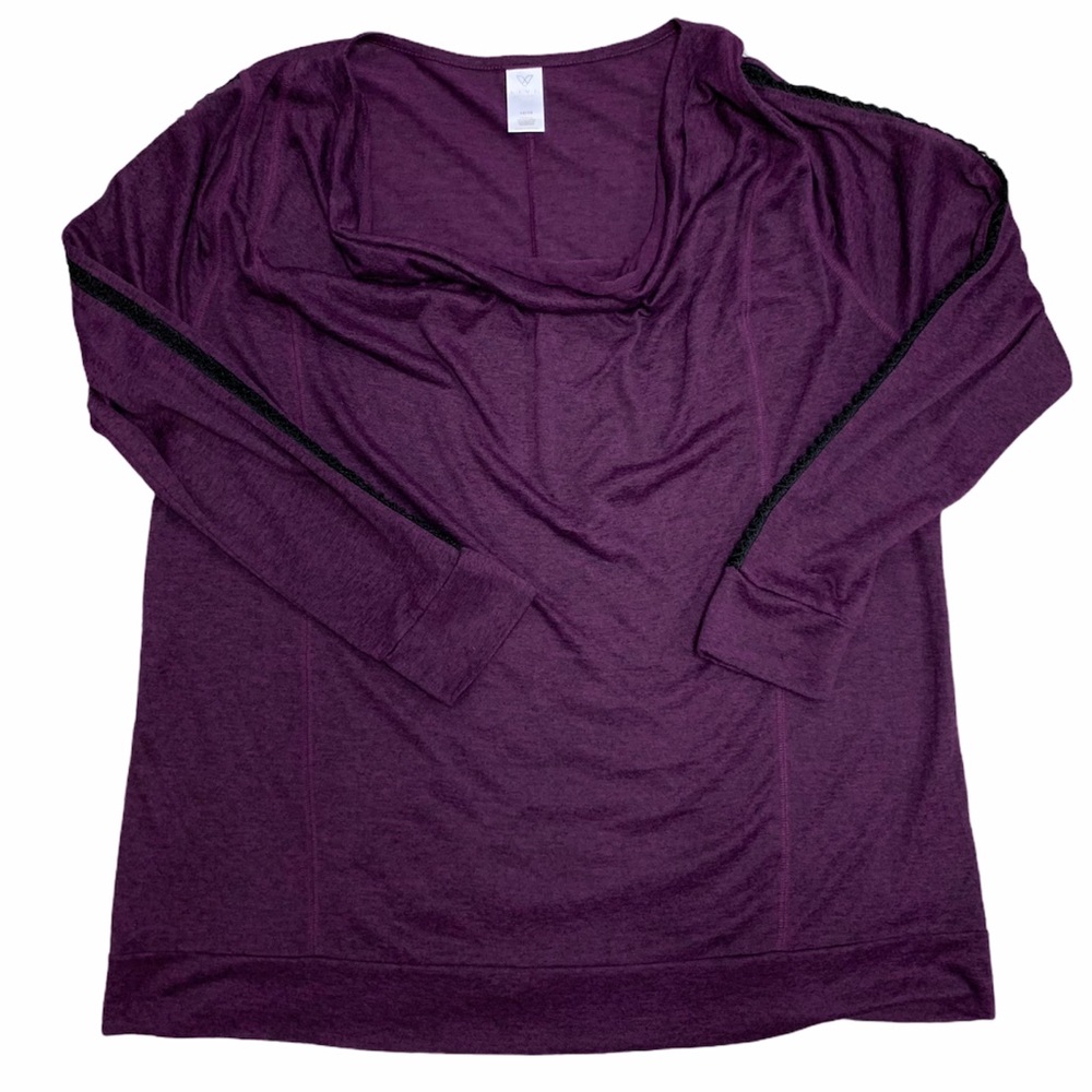 LIVI ACTIVE Purple light weight Long Sleeve Top Plus Size 14/16 - Picture 4 of 9
